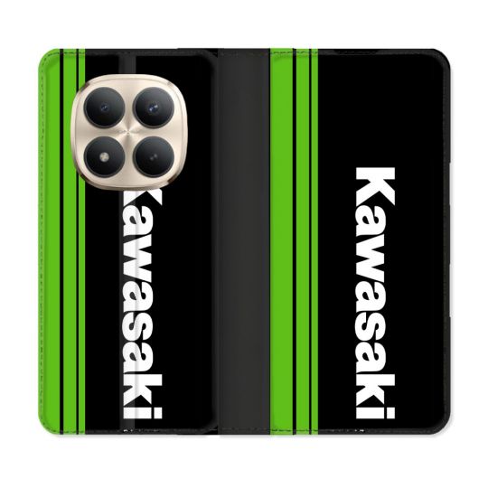 Housse Cuir Portefeuille Pour Xiaomi Redmi Note 15 Pro Plus 5G Moto Kawasaki