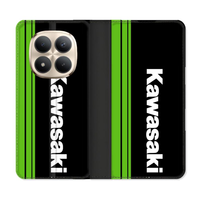 Housse Cuir Portefeuille Pour Xiaomi Redmi Note 15 Pro Plus 5G Moto Kawasaki