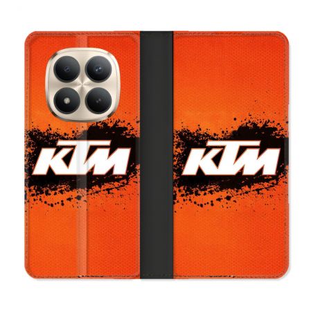 Housse Cuir Portefeuille Pour Xiaomi Redmi Note 15 Pro Plus 5G Moto KTM