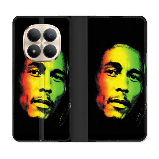Housse Cuir Portefeuille Pour Xiaomi Redmi Note 15 Pro Plus 5G Musique Bob Marley 2