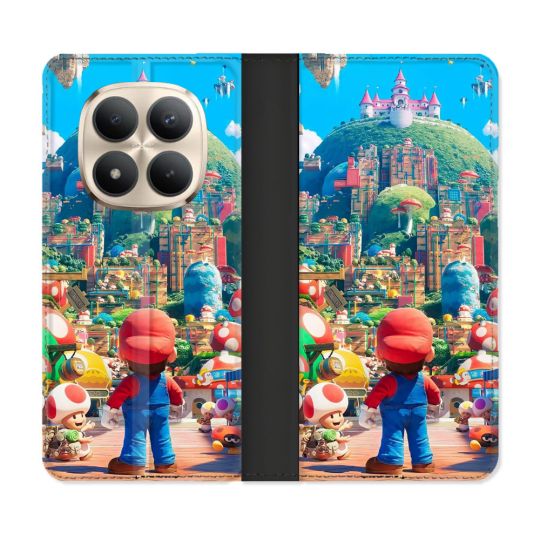 Housse Cuir Portefeuille Pour Xiaomi Redmi Note 15 Pro Plus 5G Nintendo World