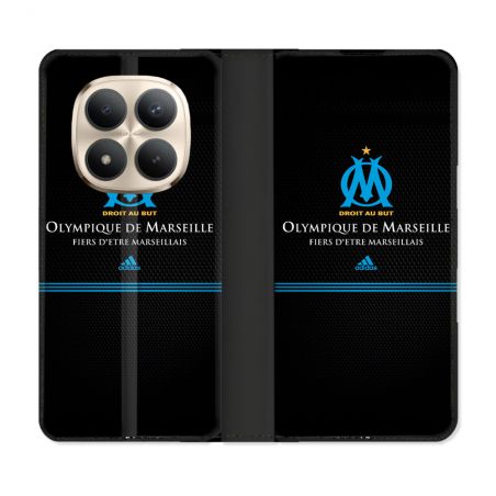 Housse Cuir Portefeuille Pour Xiaomi Redmi Note 15 Pro Plus 5G Olympique Marseille OM Fier etre Marseillais