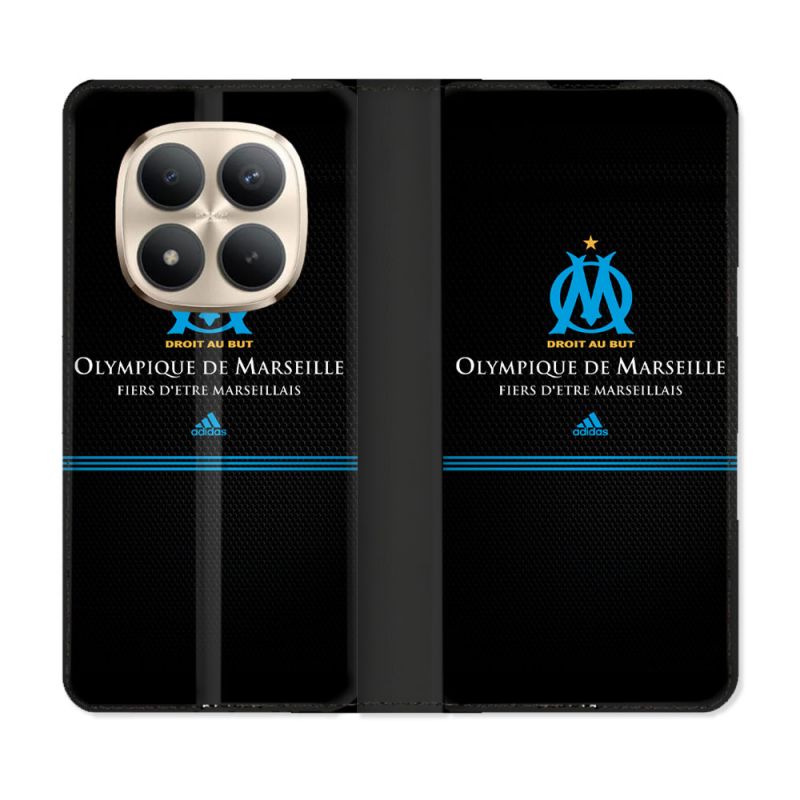 Housse Cuir Portefeuille Pour Xiaomi Redmi Note 15 Pro Plus 5G Olympique Marseille OM Fier etre Marseillais