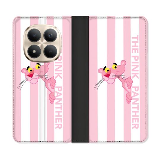 Housse Cuir Portefeuille Pour Xiaomi Redmi Note 15 Pro Plus 5G Panthere Rose