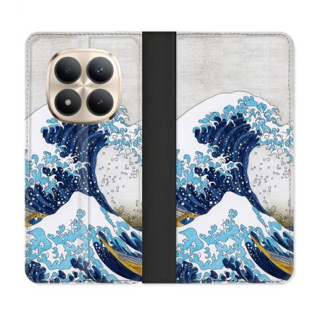 Housse Cuir Portefeuille Pour Xiaomi Redmi Note 15 Pro Plus 5G Peinture La Grande Vague