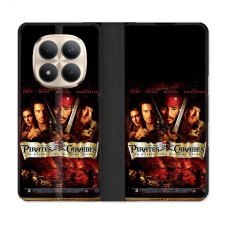 Housse Cuir Portefeuille Pour Xiaomi Redmi Note 15 Pro Plus 5G Pirate Des Caraibes