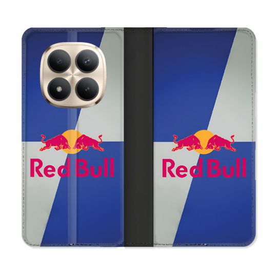 Housse Cuir Portefeuille Pour Xiaomi Redmi Note 15 Pro Plus 5G Red Bull Classique