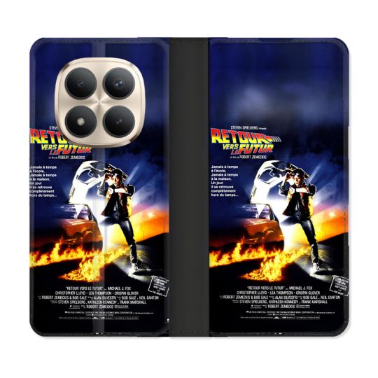 Housse Cuir Portefeuille Pour Xiaomi Redmi Note 15 Pro Plus 5G Retour Vers Le Futur Affiche