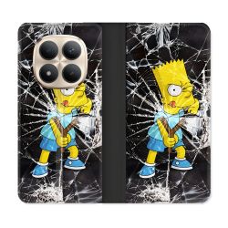 Housse Cuir Portefeuille Pour Xiaomi Redmi Note 15 Pro Plus 5G Simpson Bart