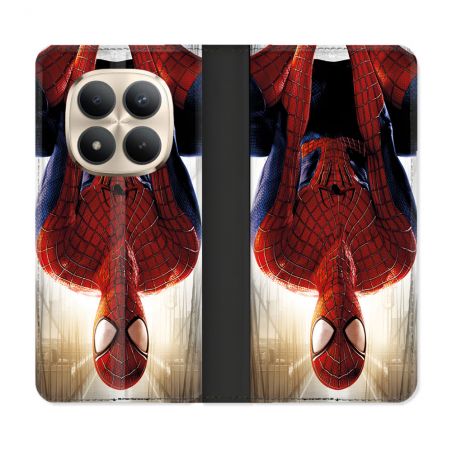 Housse Cuir Portefeuille Pour Xiaomi Redmi Note 15 Pro Plus 5G Spiderman Invers