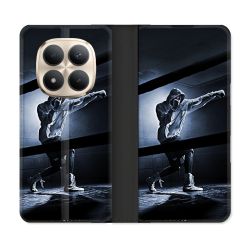 Housse Cuir Portefeuille Pour Xiaomi Redmi Note 15 Pro Plus 5G Sport Boxe Poing