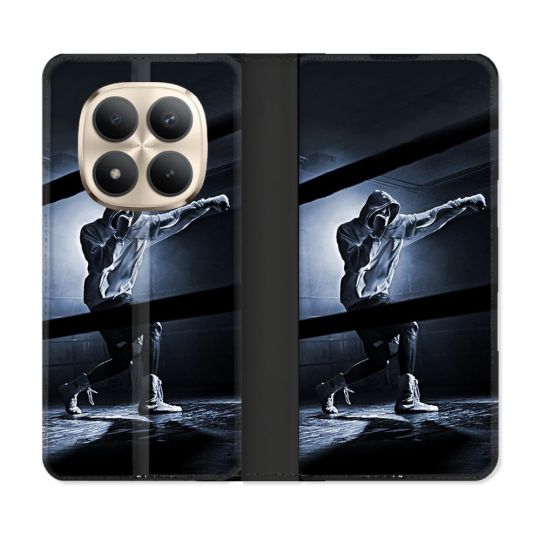 Housse Cuir Portefeuille Pour Xiaomi Redmi Note 15 Pro Plus 5G Sport Boxe Poing