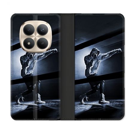 Housse Cuir Portefeuille Pour Xiaomi Redmi Note 15 Pro Plus 5G Sport Boxe Poing