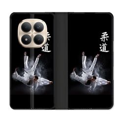 Housse Cuir Portefeuille Pour Xiaomi Redmi Note 15 Pro Plus 5G Sport Judo Noir