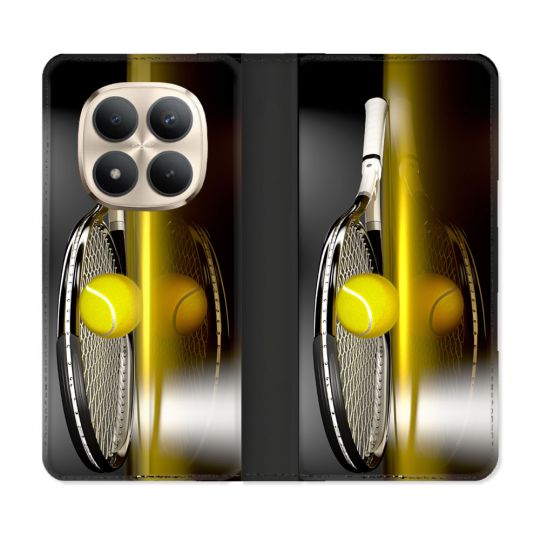 Housse Cuir Portefeuille Pour Xiaomi Redmi Note 15 Pro Plus 5G Sport Tennis Reflet