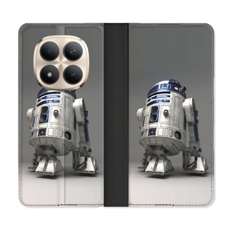 Housse Cuir Portefeuille Pour Xiaomi Redmi Note 15 Pro Plus 5G Star Wars - R2D2