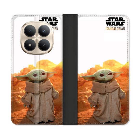 Housse Cuir Portefeuille Pour Xiaomi Redmi Note 15 Pro Plus 5G Star Wars - Yoda bebe soleil