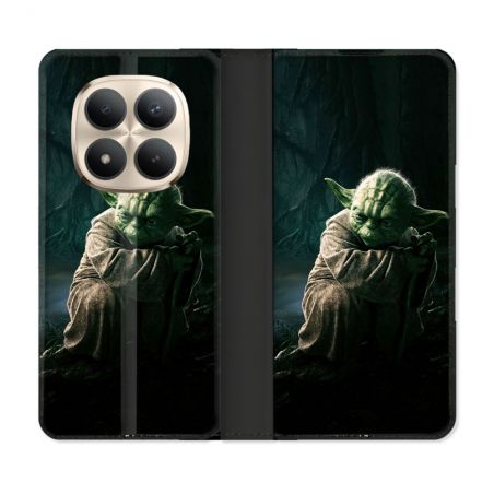 Housse Cuir Portefeuille Pour Xiaomi Redmi Note 15 Pro Plus 5G Star Wars - Yoda sombre