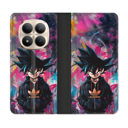 Housse Cuir Portefeuille Pour Xiaomi Redmi Note 15 Pro Plus 5G Street Art Sangoku