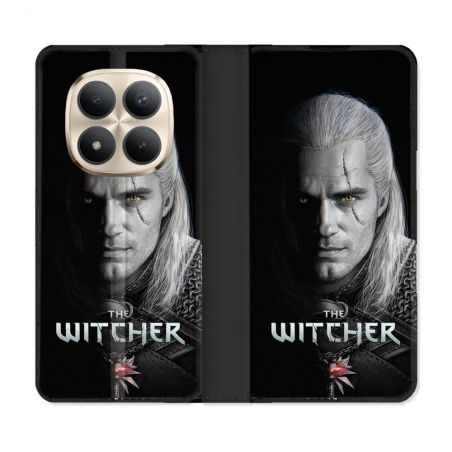 Housse Cuir Portefeuille Pour Xiaomi Redmi Note 15 Pro Plus 5G The Witcher Noir