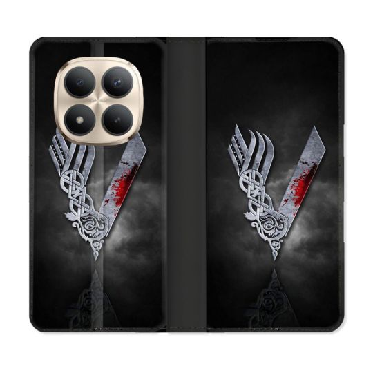 Housse Cuir Portefeuille Pour Xiaomi Redmi Note 15 Pro Plus 5G Viking