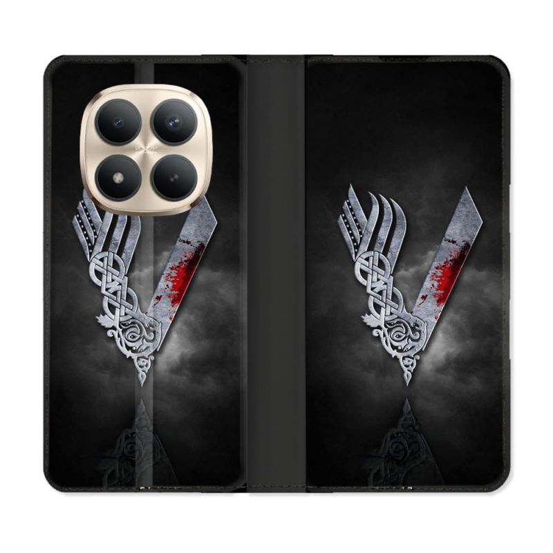 Housse Cuir Portefeuille Pour Xiaomi Redmi Note 15 Pro Plus 5G Viking