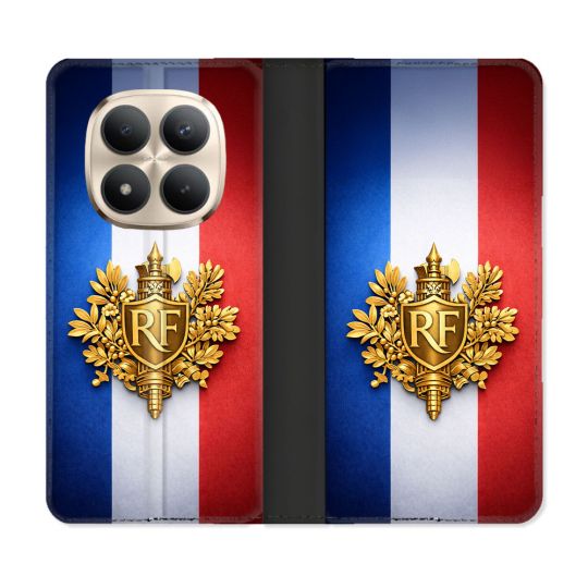 Housse Cuir Portefeuille Pour Xiaomi Redmi Note 15 Pro Plus 5G Voyage Drapeau France