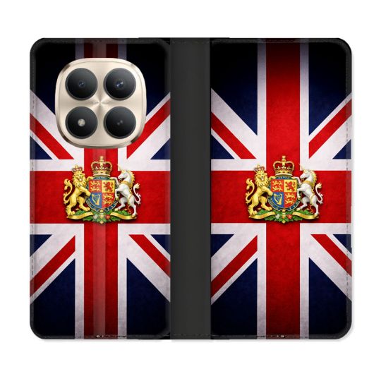Housse Cuir Portefeuille Pour Xiaomi Redmi Note 15 Pro Plus 5G Voyage Drapeau Grande Bretagne UK