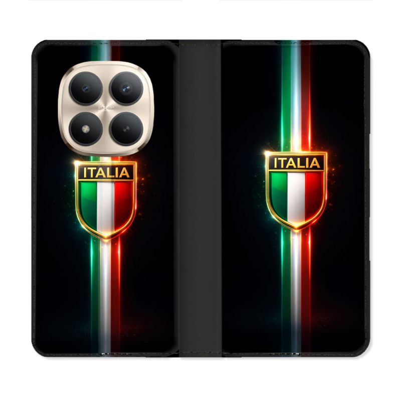 Housse Cuir Portefeuille Pour Xiaomi Redmi Note 15 Pro Plus 5G Voyage Italie 3 sur Noir