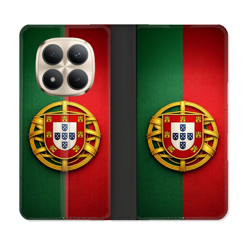 Housse Cuir Portefeuille Pour Xiaomi Redmi Note 15 Pro Plus 5G Voyage Drapeau Portugal