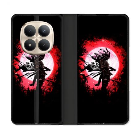 Housse Cuir Portefeuille Pour Xiaomi Redmi Note 15 Pro Plus 5G Voyage Japon Samourai