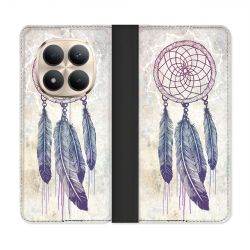 Housse Cuir Portefeuille Pour Xiaomi Redmi Note 15 Pro Plus 5G Zen Attrape Reve Blanc