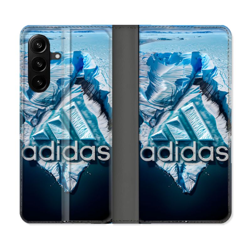 Housse Cuir Portefeuille Pour Samsung Galaxy A27 5G Adidas Iceberg