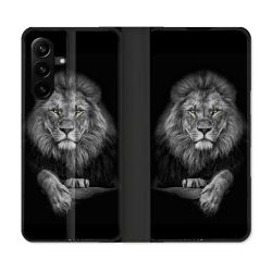 Housse Cuir Portefeuille Pour Samsung Galaxy A27 5G Animal Lion Majestueux