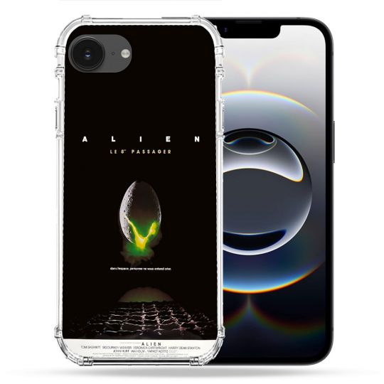 Coque Magnétique Compatible Magsafe Pour Iphone 16e Alien Affiche