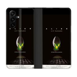 Housse Cuir Portefeuille Pour Samsung Galaxy A37 5G Alien Affiche