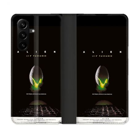 Housse Cuir Portefeuille Pour Samsung Galaxy A37 5G Alien Affiche