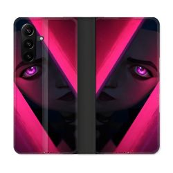 Housse Cuir Portefeuille Pour Samsung Galaxy A37 5G Arcane Jinx Rose