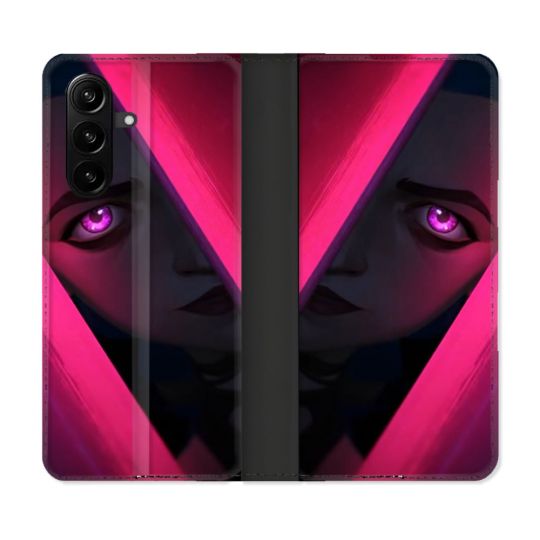 Housse Cuir Portefeuille Pour Samsung Galaxy A37 5G Arcane Jinx Rose