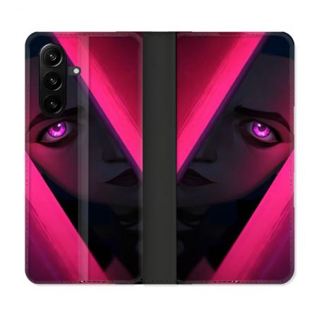 Housse Cuir Portefeuille Pour Samsung Galaxy A37 5G Arcane Jinx Rose