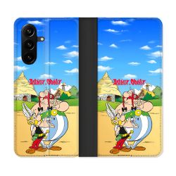 Housse Cuir Portefeuille Pour Samsung Galaxy A37 5G Astérix Obélix Color