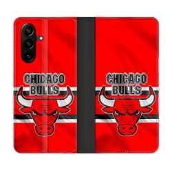 Housse Cuir Portefeuille Pour Samsung Galaxy A37 5G Basket Chicago Bulls
