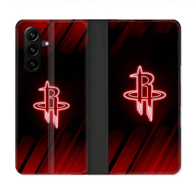 Housse Cuir Portefeuille Pour Samsung Galaxy A37 5G Basket Houston Rockets