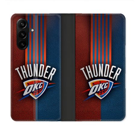 Housse Cuir Portefeuille Pour Samsung Galaxy A37 5G Basket Oklahoma City Thunder