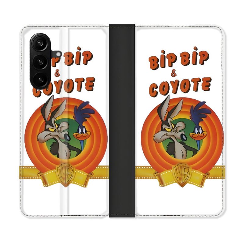 Housse Cuir Portefeuille Pour Samsung Galaxy A37 5G Bip Bip Coyote