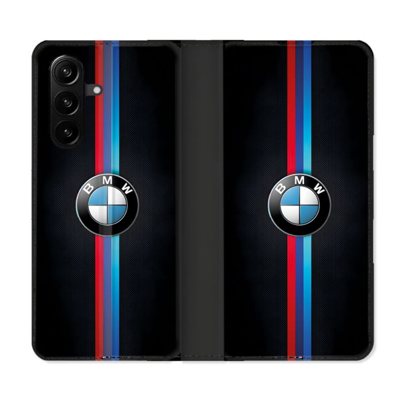 Housse Cuir Portefeuille Pour Samsung Galaxy A37 5G BMW Logo