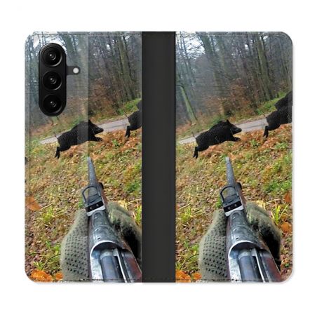 Housse Cuir Portefeuille Pour Samsung Galaxy A37 5G Chasse Vision Tir