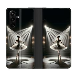 Housse Cuir Portefeuille Pour Samsung Galaxy A37 5G Danseuse Lumière