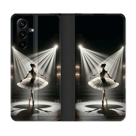 Housse Cuir Portefeuille Pour Samsung Galaxy A37 5G Danseuse Lumière