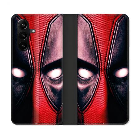 Housse Cuir Portefeuille Pour Samsung Galaxy A37 5G Deadpool Yeux